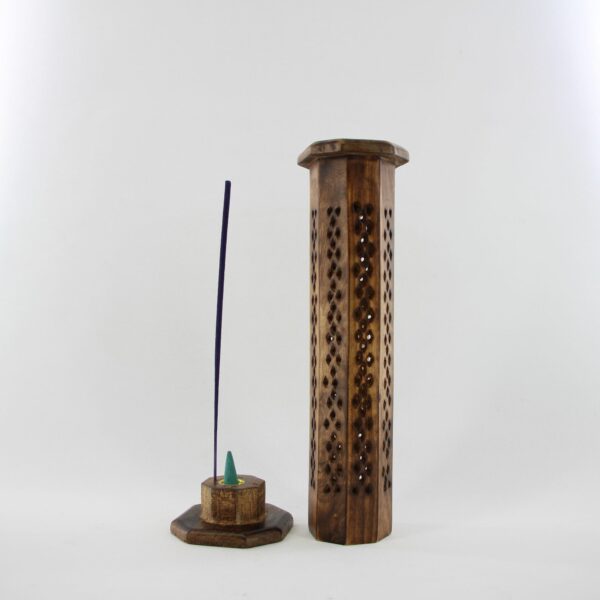 Räucherturm Mangoholz achteckig – Bild 2