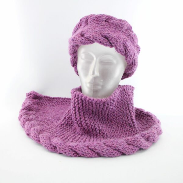 Winter-Set aus 100% Wolle